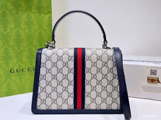 Hyper Peter handle bag with top small Web Ophidia GUCCI 0526